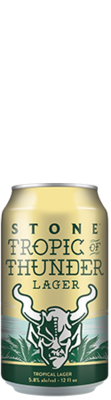 Stone Tropic of Thunder Lager can