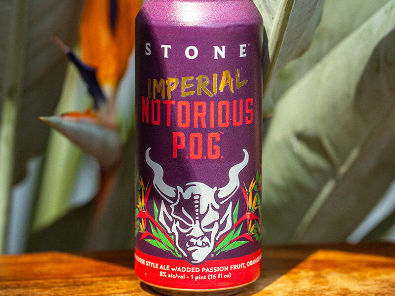 can of Stone Imperial Notorious P.O.G. beer