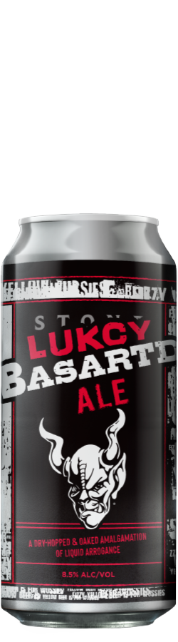 Lucky Bastard Ale can