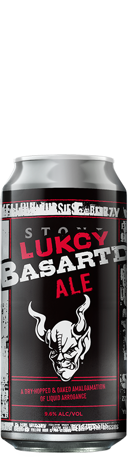 can of lucky bastard ale beer