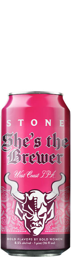 Stone She's The Brewer West Coast IPA beer can