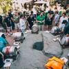 Brewers with casks