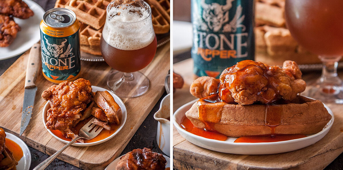 Fried Chicken & Beer Waffles 2